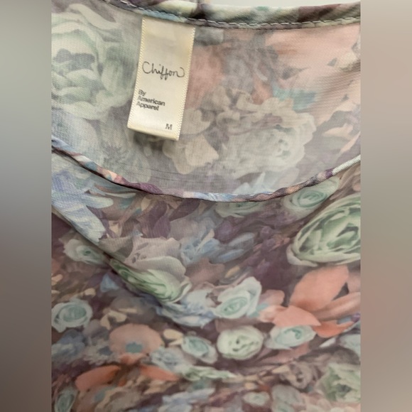 American Apparel women’s chiffon floral tank - Picture 3 of 3